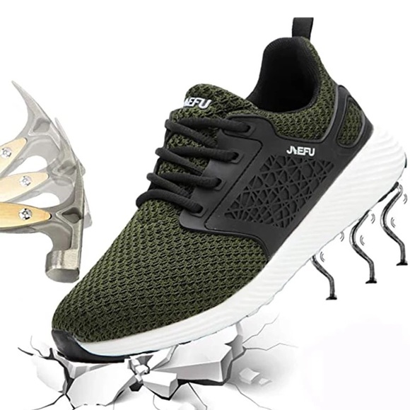 Men's Steel Toe Work Slippers Anti Slip Shoes - Picture 4 of 4